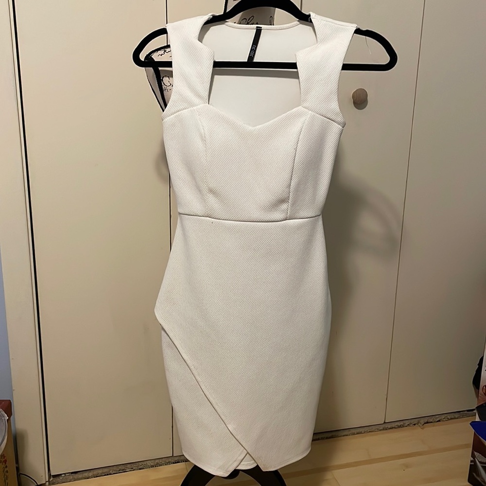 White mini dress